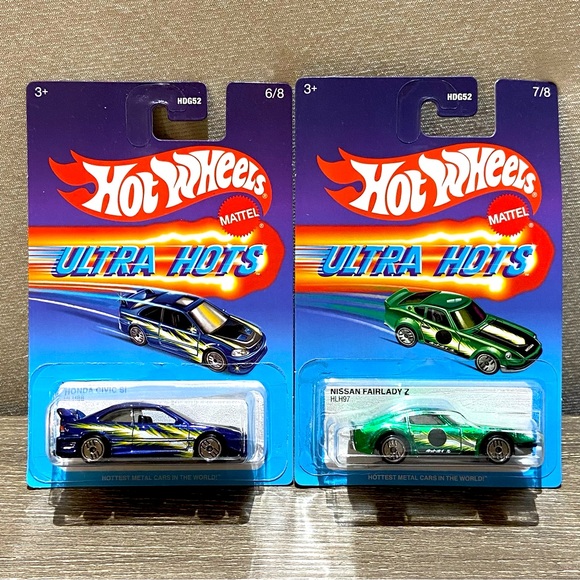Mattel Other - HOT WHEELS Ultra Hots Honda Civic Si & Nissan Fairlady Z Lot Of 2ea